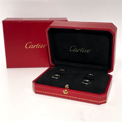 cartier silver cufflinks